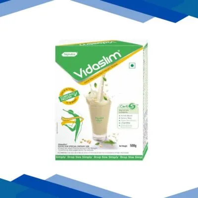 Vidaslim Meal Replacement Protein Health Shake Powder – Vanilla Elixir (Refill Pack) 500 g