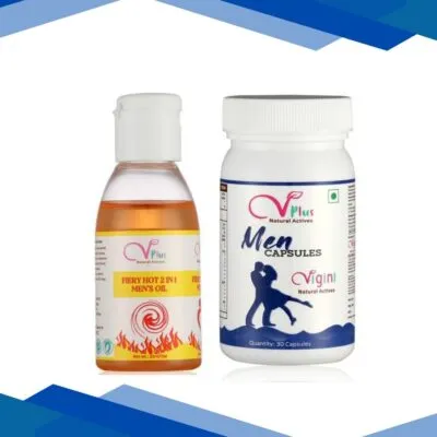 Vigini Men Capsule 30’s + Fiery Hot 2 in 1 Men’s Oil 25 ml