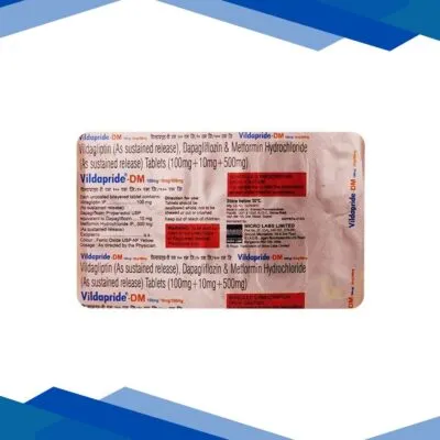 VILDAPRIDE DM 100/10/500mg Tablet 10’s