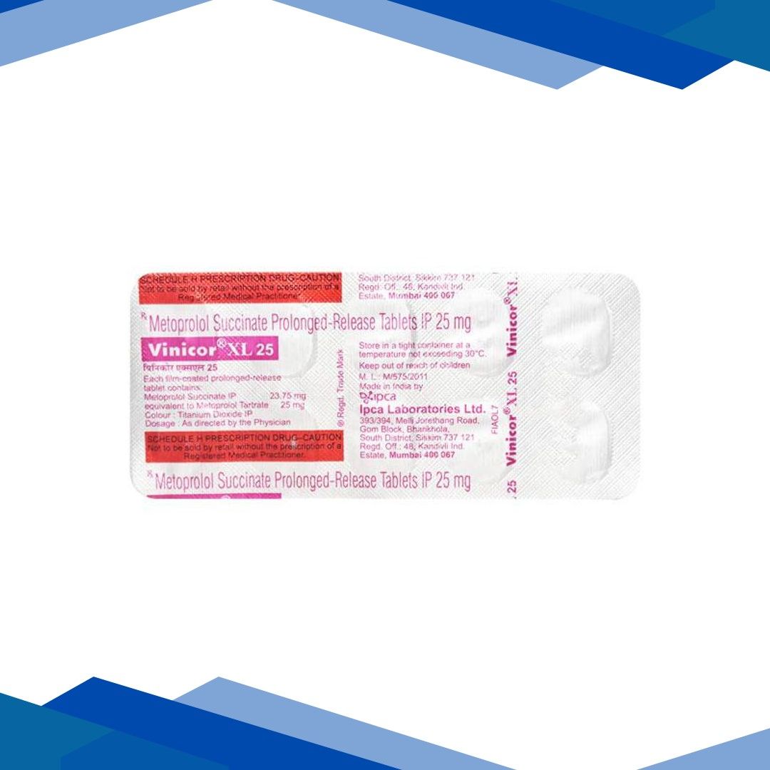 Vinicor XL 25mg Tablet 10’S