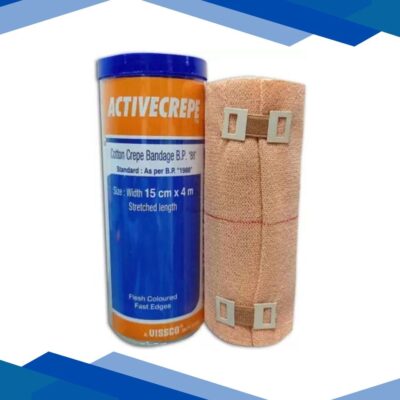 Vissco Activecrepe Cotton Crepe Bandage (15 cm x 4 mtr ) 1’s