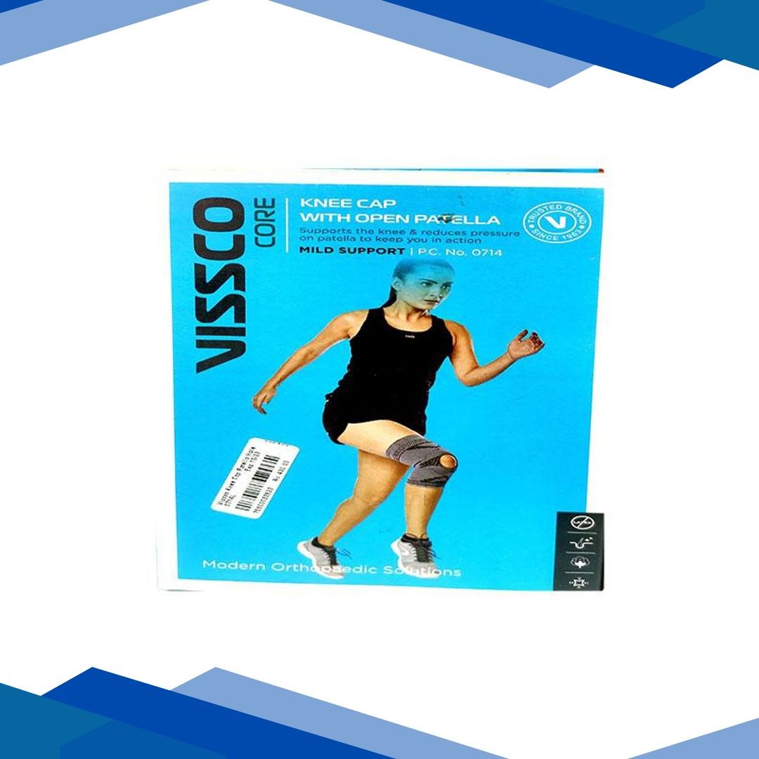 Vissco Core Knee Cap with Open Patella Mild Support (0714) (L) 1’s