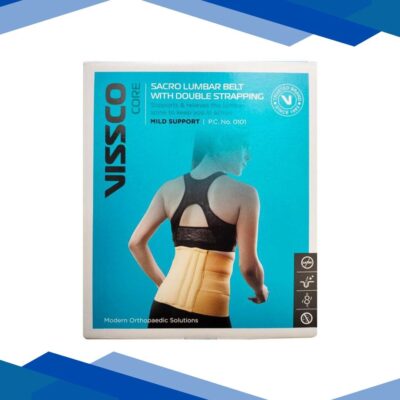 Vissco Core Sacro Lumbar Belt with Double Strapping Mild Support (0101) (L)