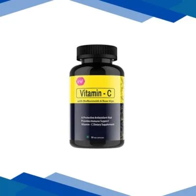 Vitaminhaat Vitamin-C with Bioflavonoids & Rosehip Capsule 60’s