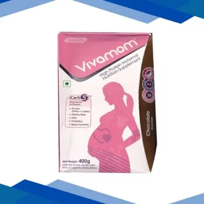 Vivamom High Protein Maternal Nutrition Supplement Powder Refill Gluten Free – Chocolate Flavour 400 g