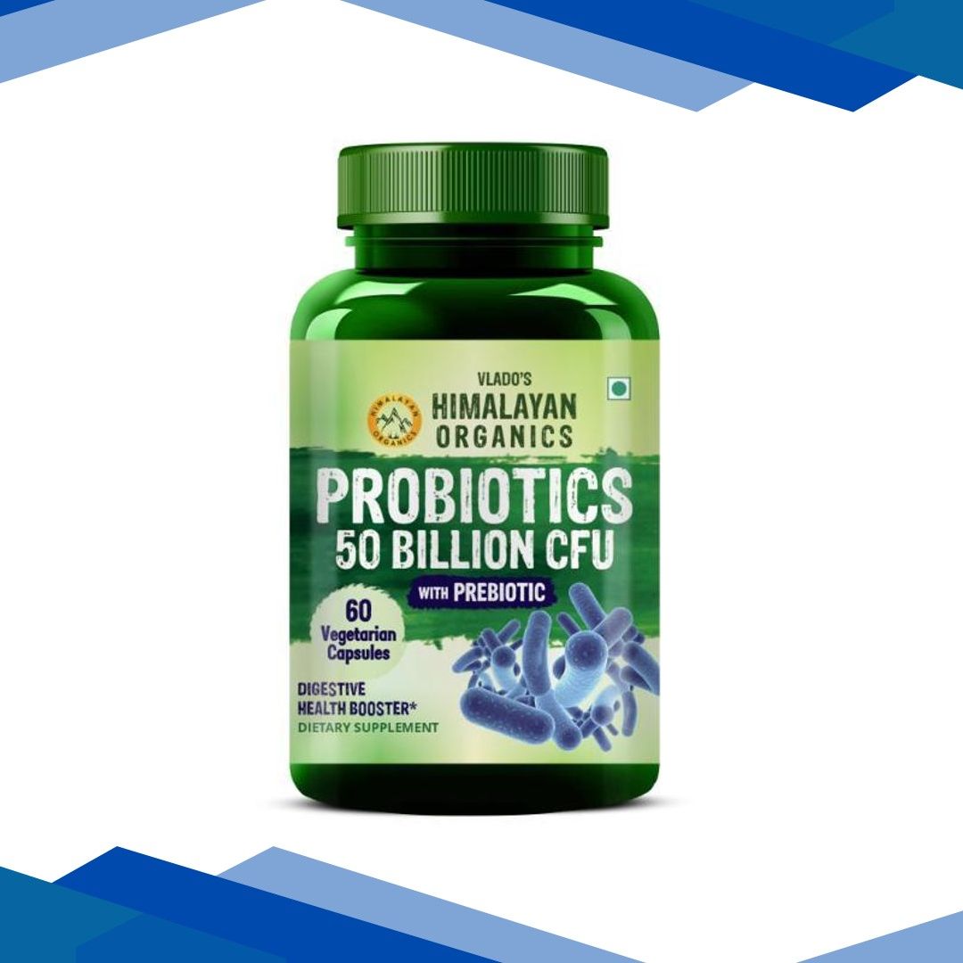 Vlado’s Himalayan Organics Probiotics 50 Billion CFU with Prebiotics Veg Capsules 60’s