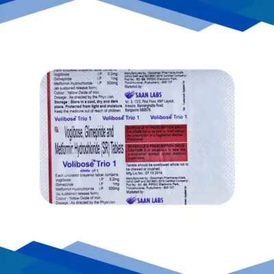 VOLIBOSE TRIO 1mg Tablet 10’s
