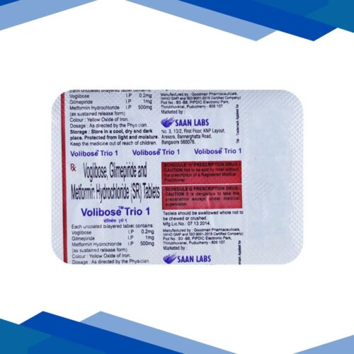 VOLIBOSE TRIO 1mg Tablet 10’s