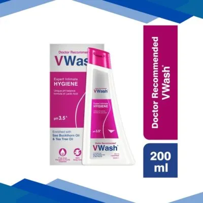 Vwash Expert Intimate Hygiene with Sea Buckthorn Oil and Tea Tree Oil 200ml
