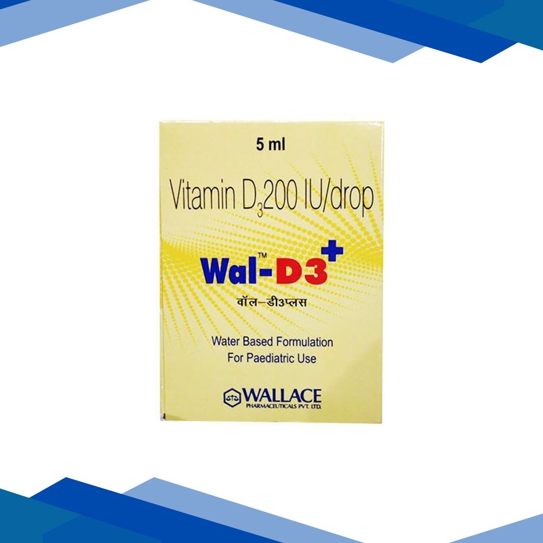 WAL D3 Plus 200IU Drops 5ml