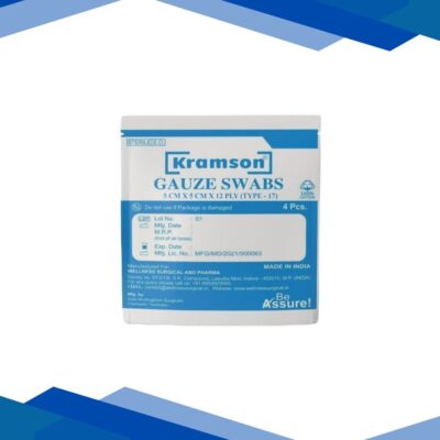 Wellness Kramson Gauze Swab (5 Cm x 5 Cm x 12 Ply) 4’s