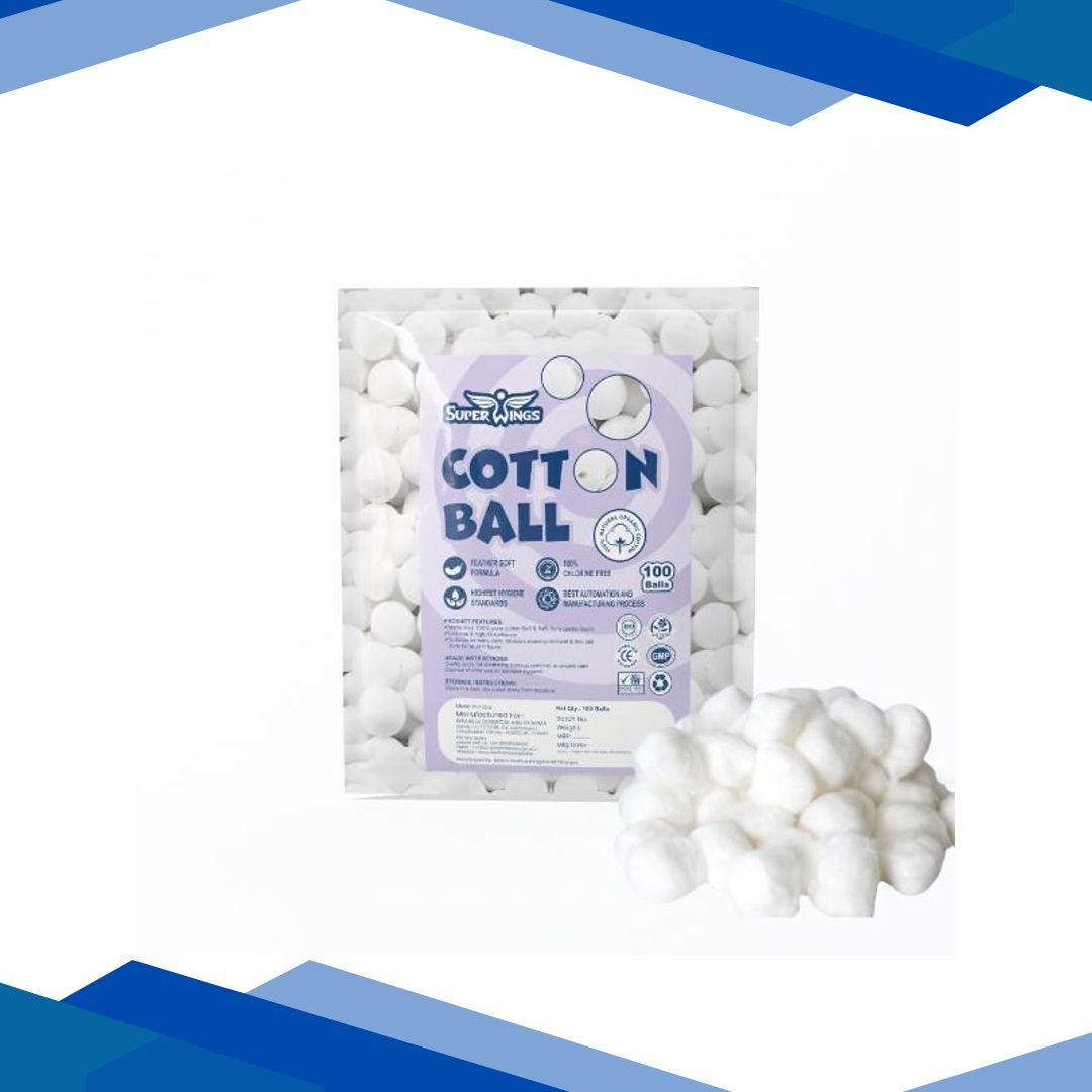 Wellness Super Wings Cotton Balls 100’s