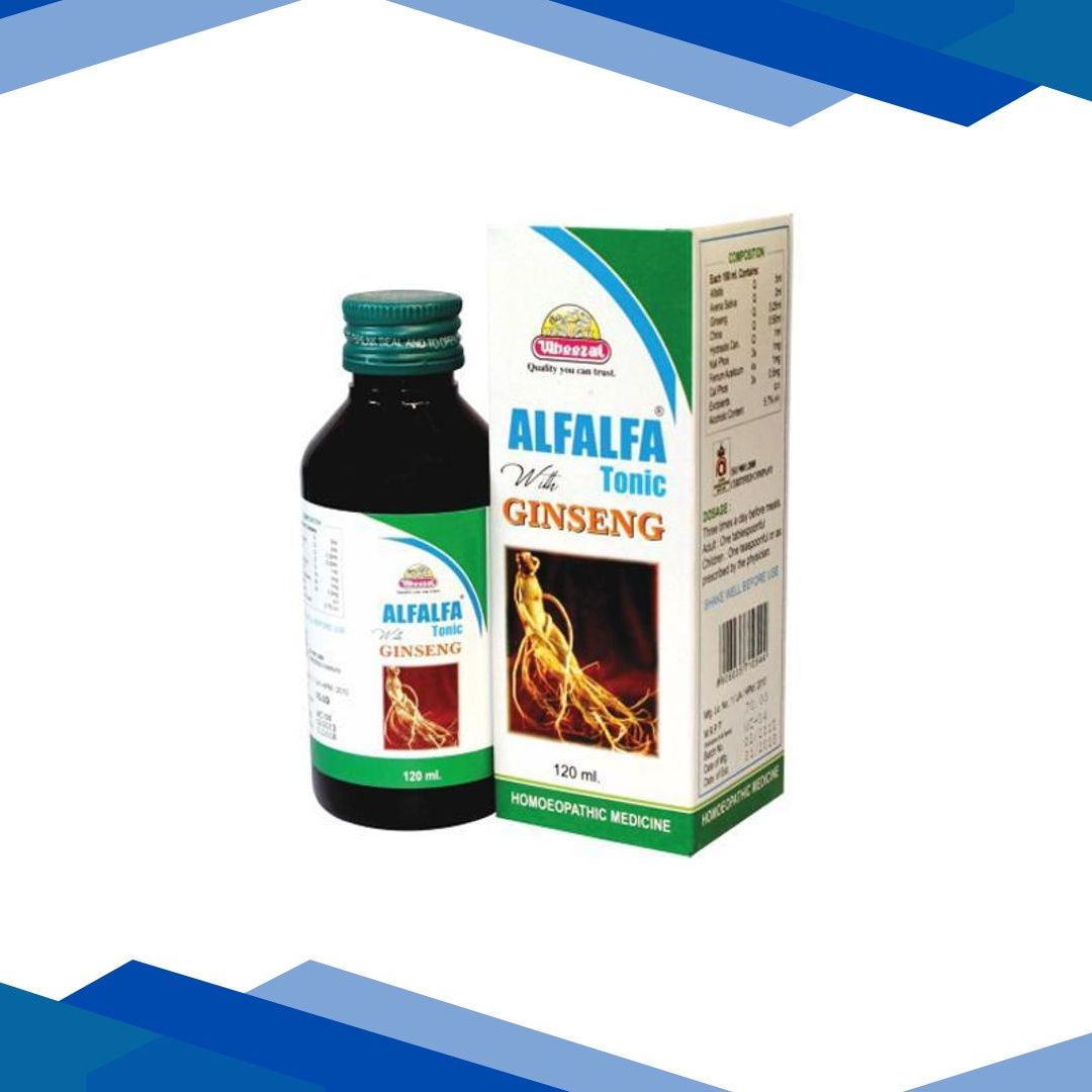 Wheezal Alfalfa With Ginseng Tonic 120ML