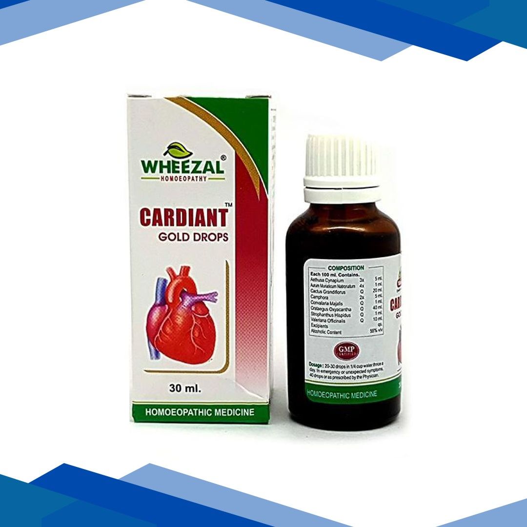 Wheezal Cardiant Gold Drops 30 ml