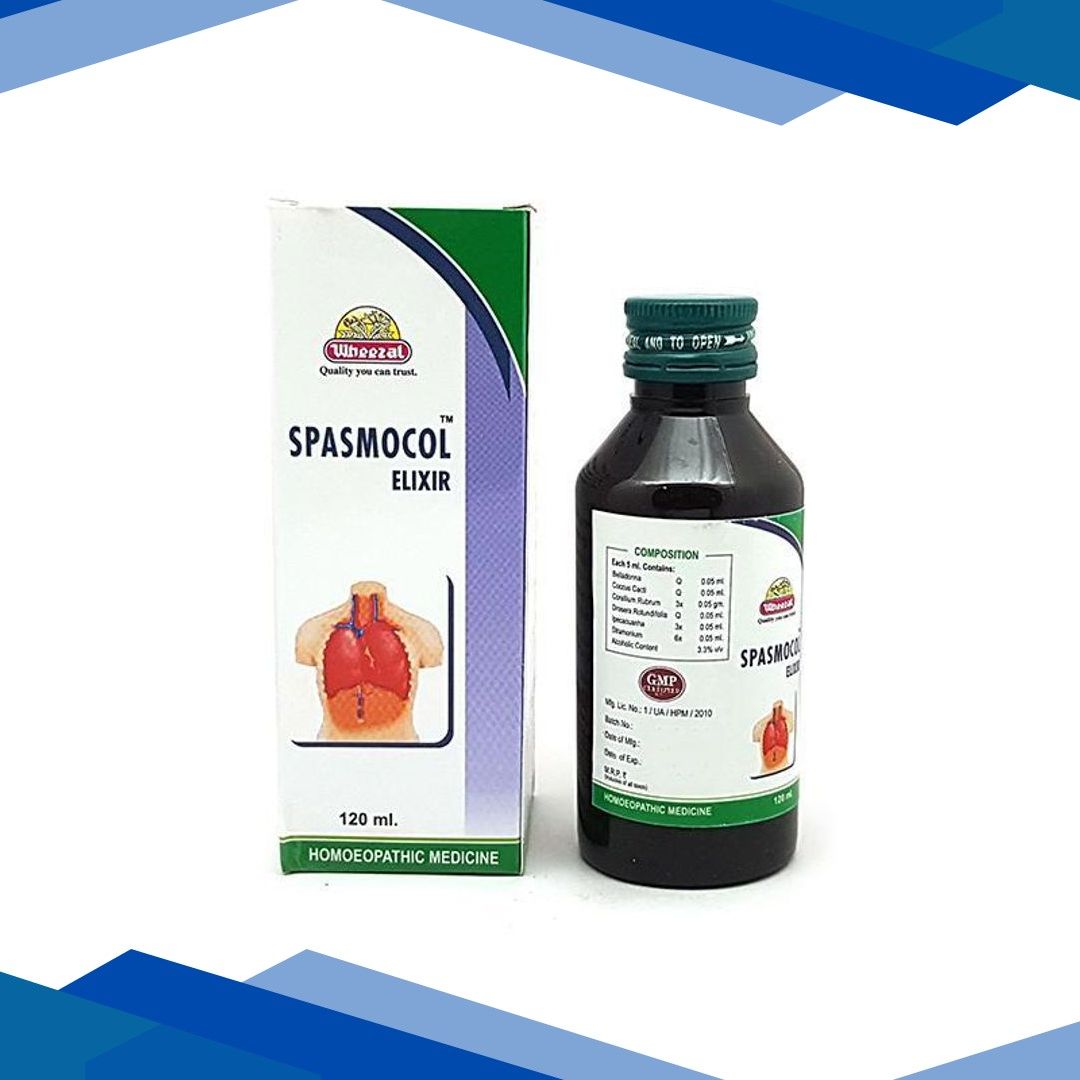 Wheezal Spasmocol Elixir Syrup 120 ml