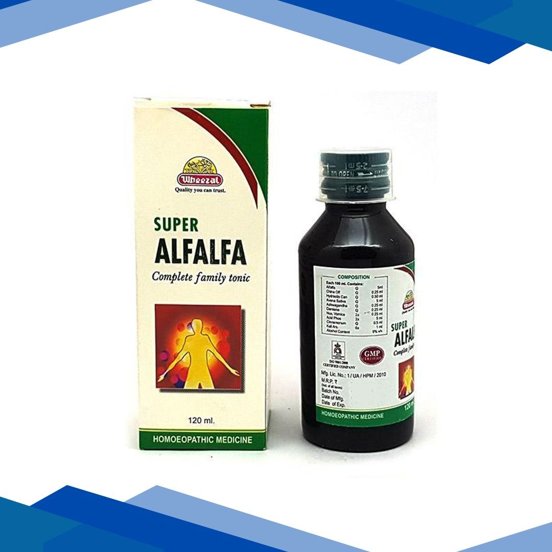 Wheezal Super Alfaalfa (Sugar Free) Tonic 120 ml