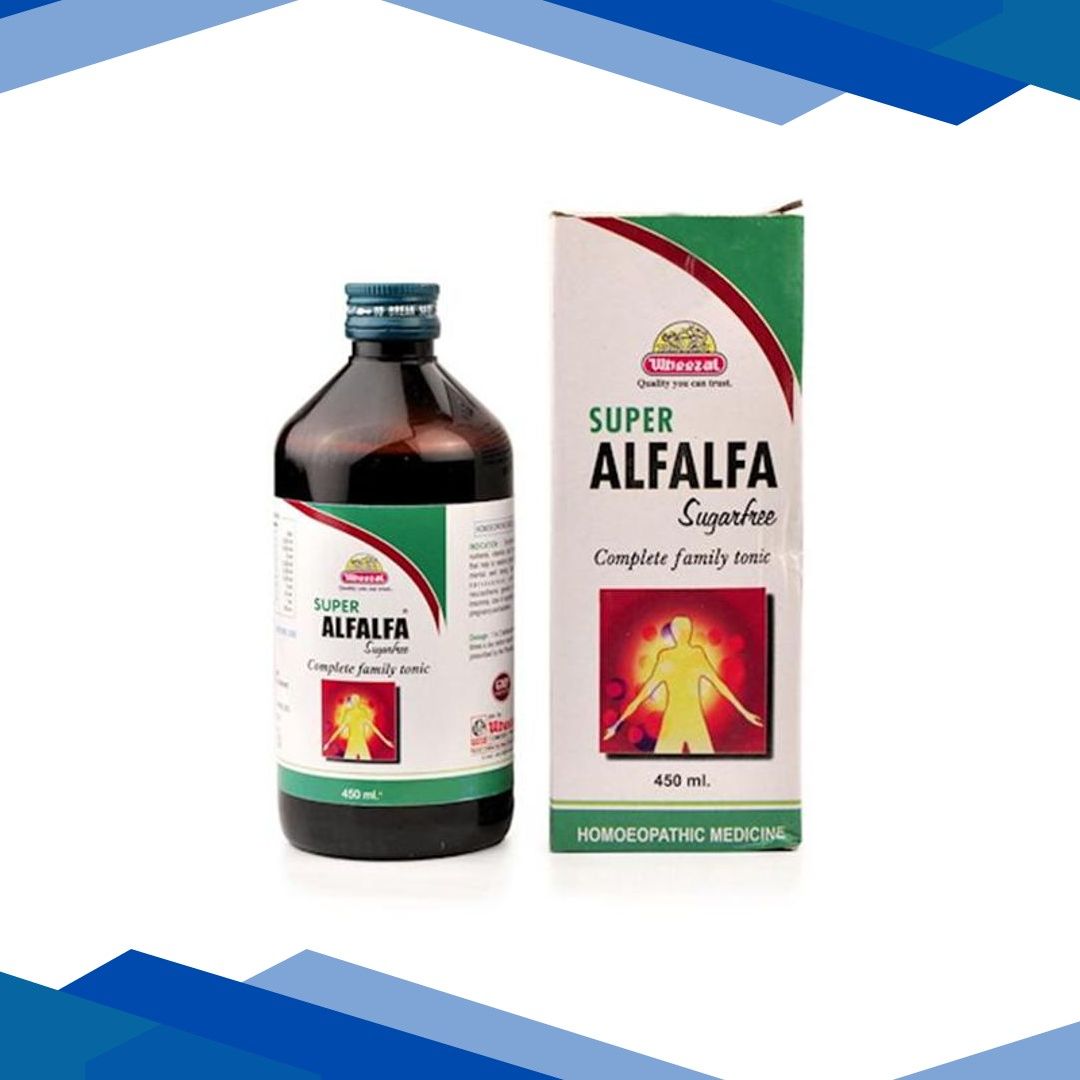 Wheezal Super Alfaalfa (Sugar Free) Tonic 450 ml