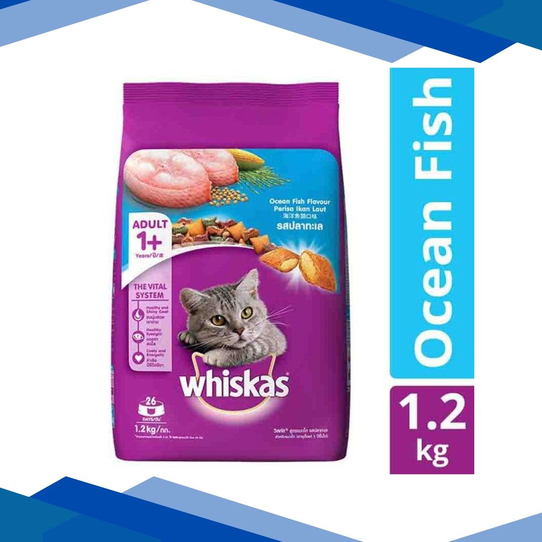 Whiskas Adult Ocean Fish Flavor 1200 gm