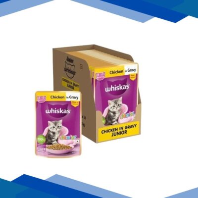 Whiskas Junior Chicken in Gravy (Pack of 80gm x 14) 1120gm