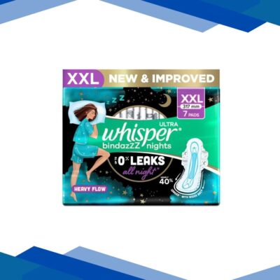 Whisper Ultra Bindazzz Nights Sanitary Pads (XXL) 7s