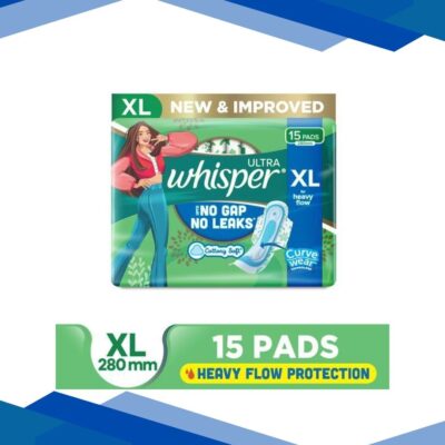 Whisper Ultra Clean Sanitary Pads (XL) 15’s