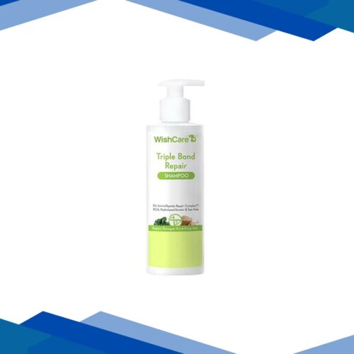 Wishcare Triple Bond Repair Shampoo – 5% Aminopeptide Complex and PCA – Repairs Damaged and Frizzy Hair 250 ml