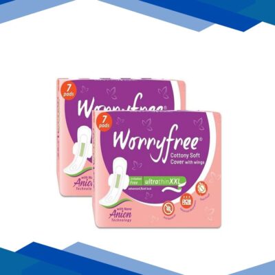Worryfree Cottony Soft Ultrathin Sanitary Pad – XXL (Pack of 2 X 7’s)