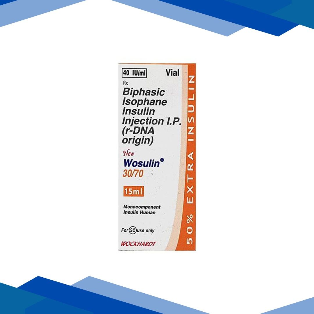 WOSULIN NEW 30/70 40IU Injection 15ml