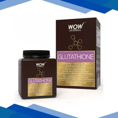 WOW Life Science , Glutathione Veg Capsule – Milk Thistle Extract 60’s
