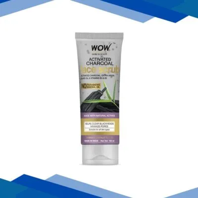 Wow Life Science Activated Charcoal Face Scrub 100 ml