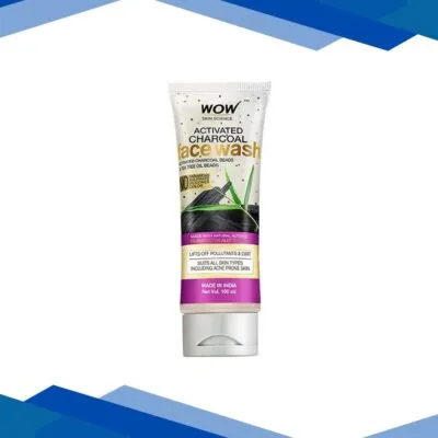 Wow Life Science Activated Charcoal Face Wash Tube 100 ml