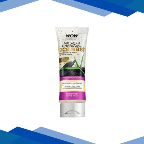 Wow Life Science Activated Charcoal Face Wash Tube 100 ml