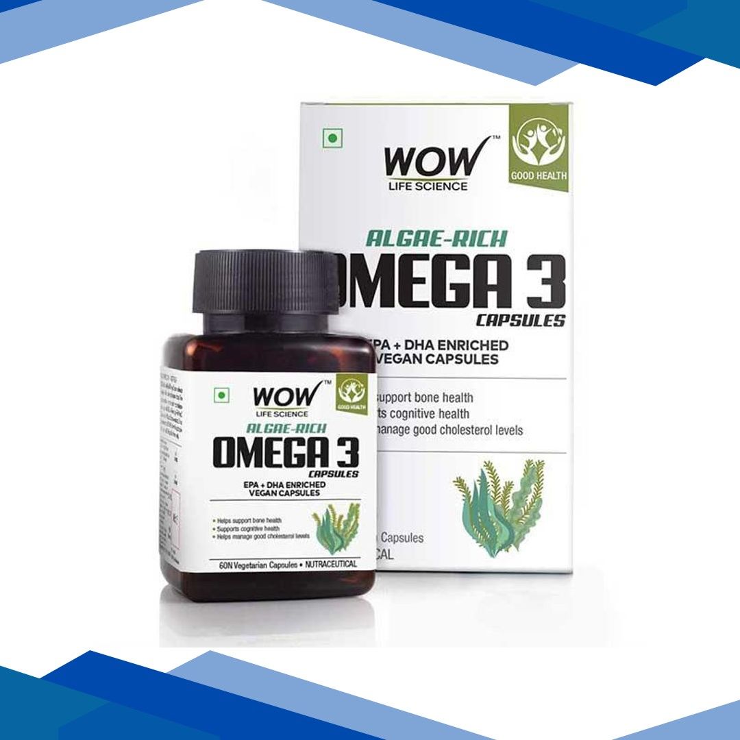 WOW Life Science Algae-Rich Omega 3 Veg Capsule 60’s