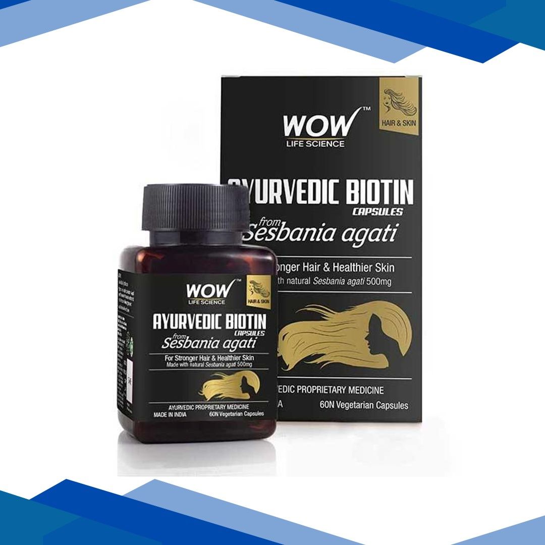 WOW Life Science Ayurvedic Biotin Veg Capsule 60’s