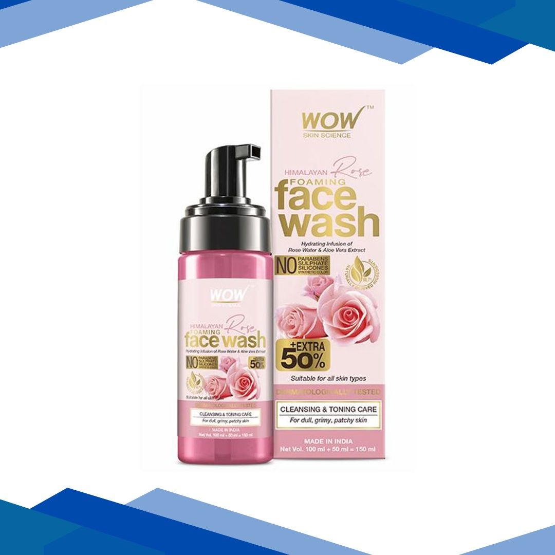 Wow Life Science Himalayan Rose Foaming Face Wash 100 ml