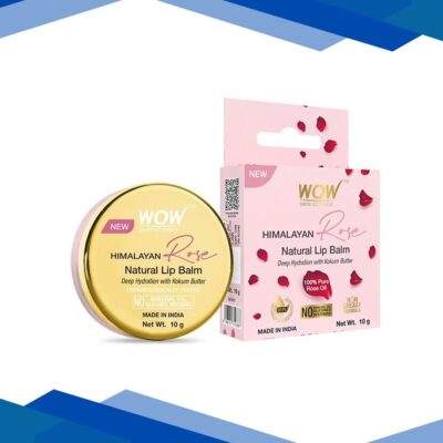 Wow Life Science Himalayan Rose Lip Balm for Moisturize Chapped & Cracked Lips Dry 10 gm