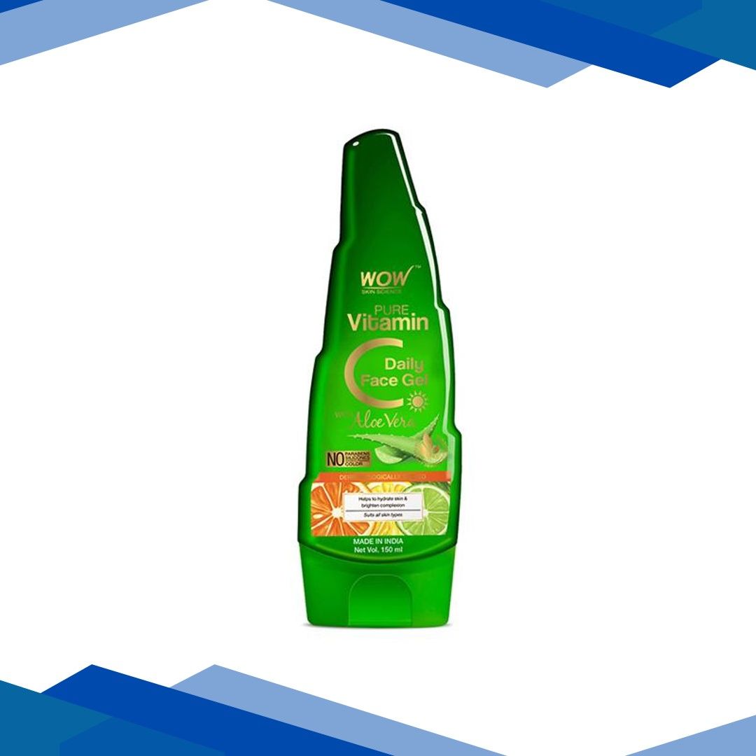 Wow Life Science Pure Vitamin C Daily Face Gel with Aloe Vera 150 ml