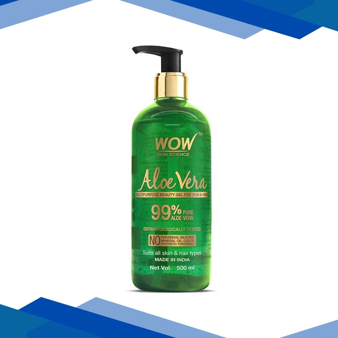 Wow Life Science Skin Science 99% Pure Aloe Vera Gel Multipurpose for Skin and Hair 500ml