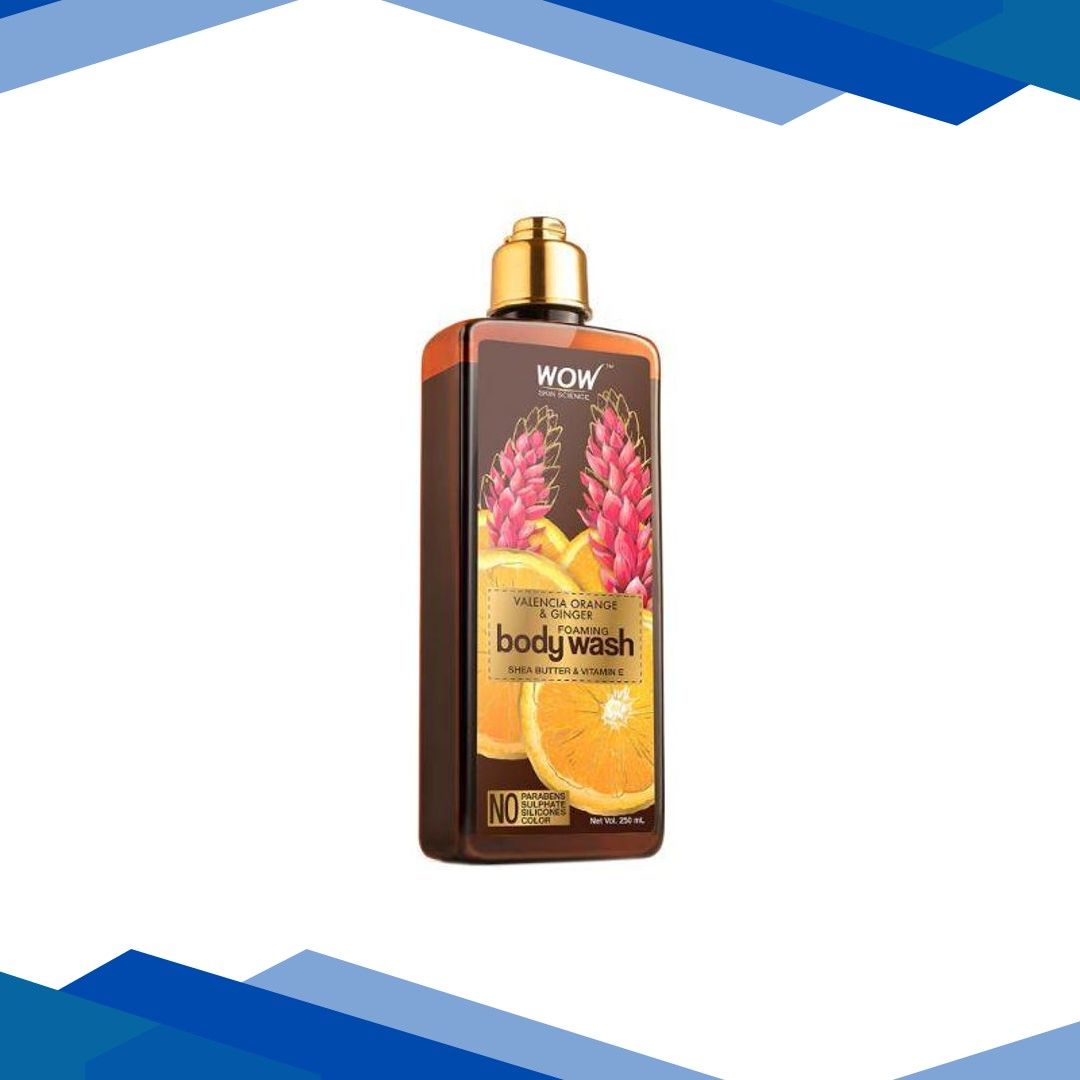 Wow Life Science Valencia Orange & Ginger Foaming Body Wash 250 ml