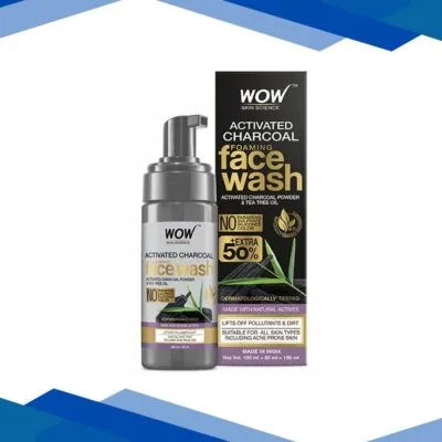 WOW Skin Science Activated Charcoal Foaming Face Wash 100 ml