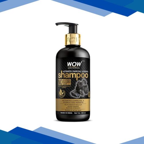 WOW Skin Science Activated Charcoal & Keratin Shampoo 300 ml