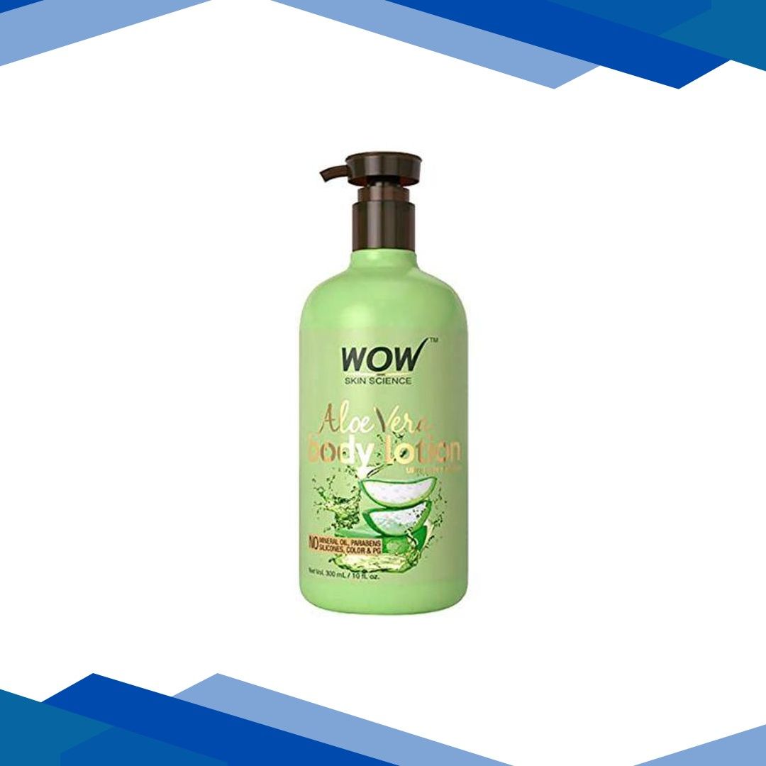 WOW Skin Science Aloe Vera Body Lotion – Ultra Light Hydration 300 ml