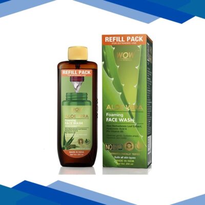WOW Skin Science Aloe Vera Foaming Face Wash Refill Pack 200 ml