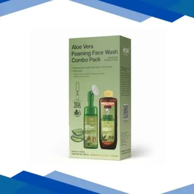 WOW Skin Science Aloe Vera Foaming Face Wash Save Earth Combo Pack 1’s