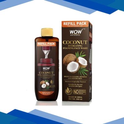 WOW Skin Science Coconut Hydrating Foaming Face Wash Refill Pack 200 ml