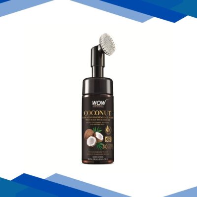 WOW Skin Science Coconut Hydrating Foaming Face Wash with Built-In Face Brush 100 ml