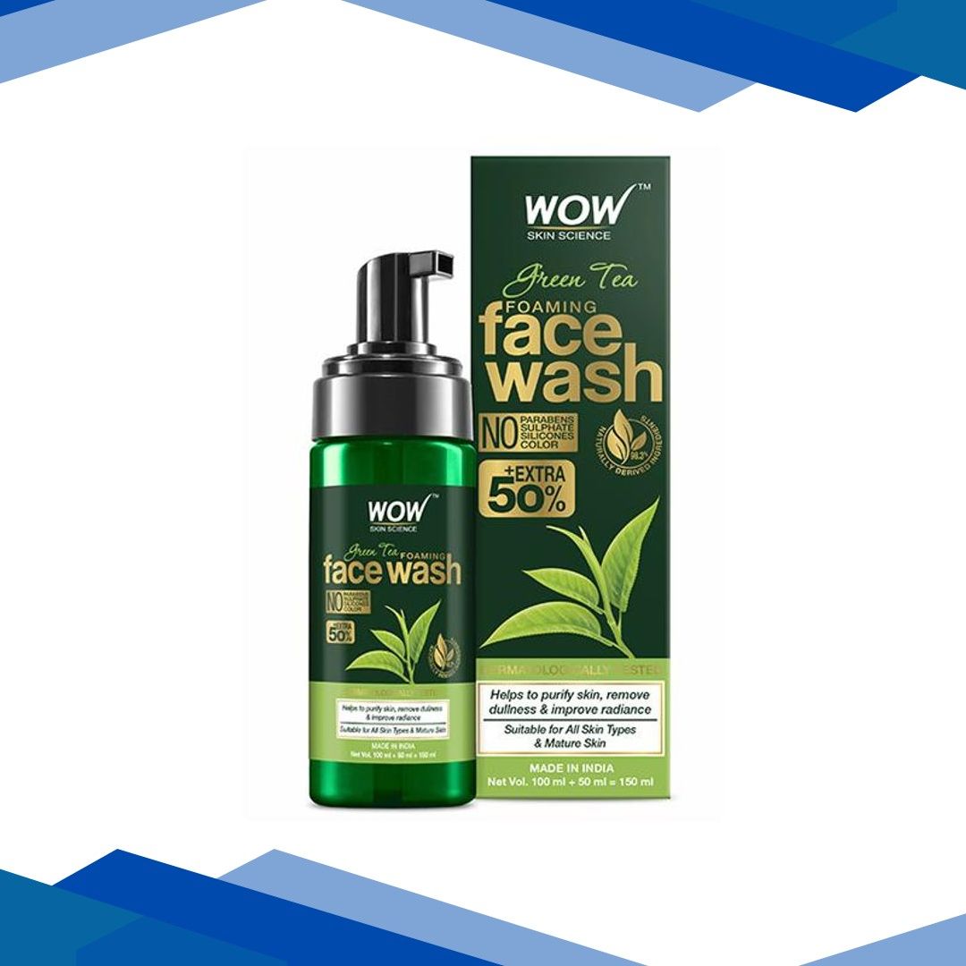 WOW Skin Science Green Tea Foaming Face Wash 100 ml