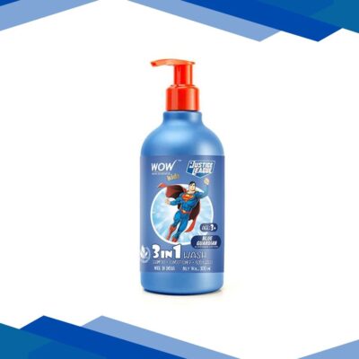WOW Skin Science Kids 3 in 1 Wash – Blue Guardian Superman Edition 300 ml