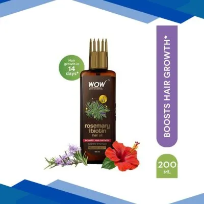 WOW Skin Science Rosemary with Biotin Hair Growth Oil 200 ml