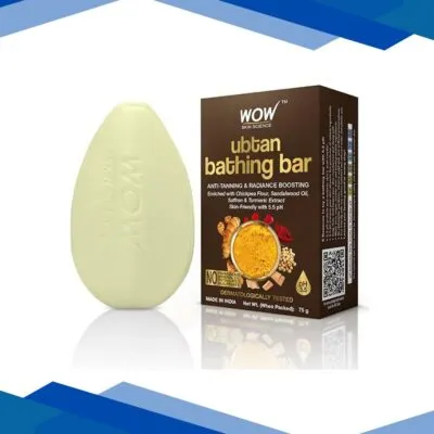 WOW Skin Science Ubtan Bathing Bar – Skin-Friendly with 5.5 pH 75 gm
